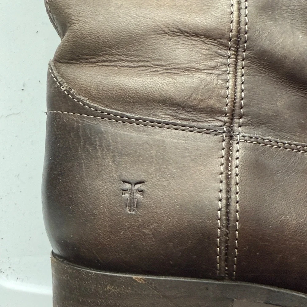 Frye Brown Leather Riding Boots - Picture 3 of 6